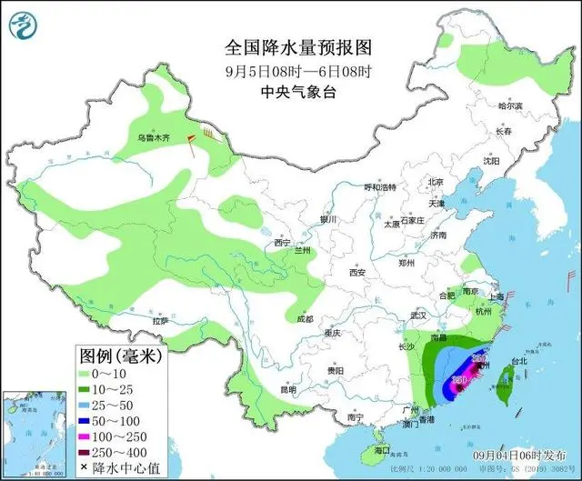 台风“海葵”将于5日上午登陆 福建广东等地将有强降雨