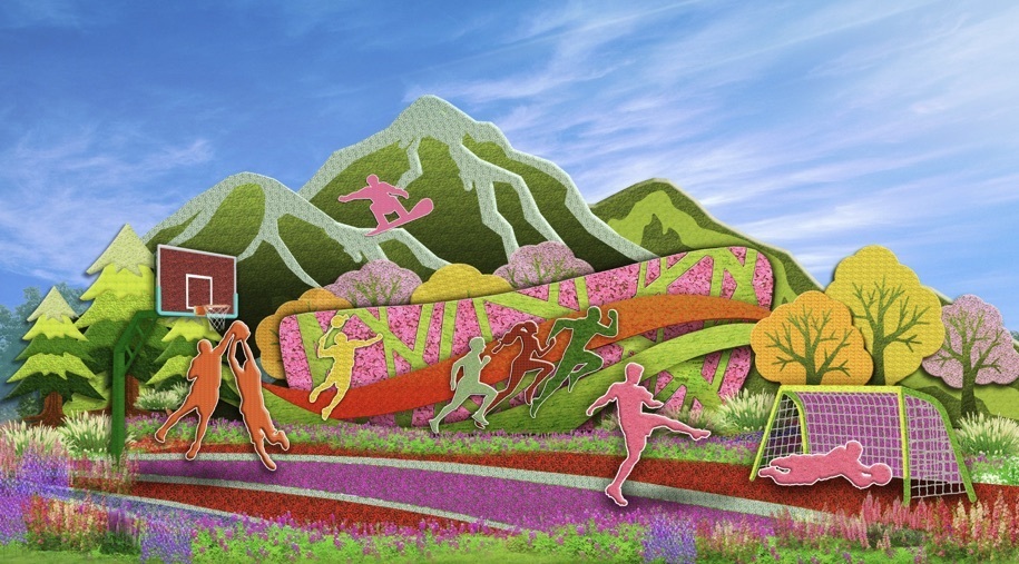 2023国庆摆花方案公布,大花篮里首次装上了“五谷”