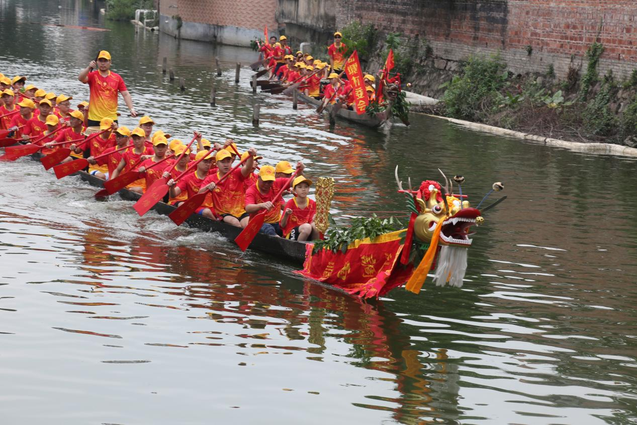 河上睇龙船!广东顺德仙塘村国庆游龙精彩不断
