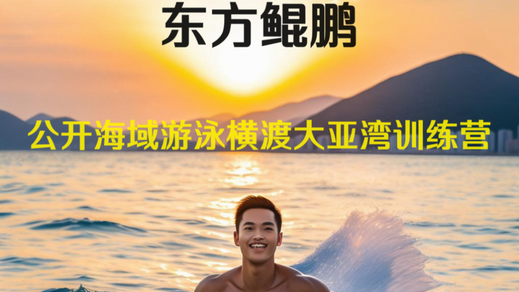 2024 东方鲲鹏泳渡大亚湾正在报名