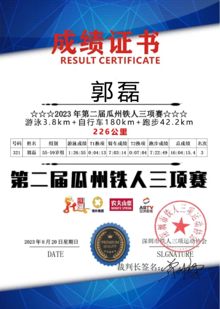 “鲲鹏劲”全球铁人传奇之郭磊的钢铁意志与平凡坚守—一位深圳拖车司机的226公里人生哲学