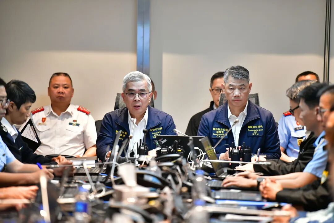 澳门特区政府全力应对超强台风“桦加沙” 保障市民生命财产安全